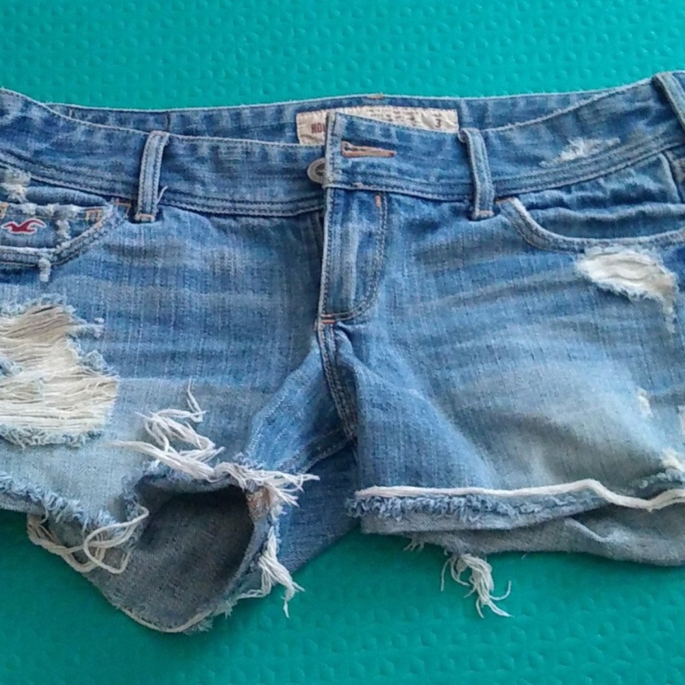 Hollister Ripped Denim Shorts